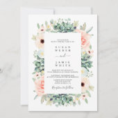 Succulte bruiloft Uitnodiging (Voorkant)