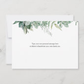 Succulte en Eucalyptus Dank je wel (Achterkant)