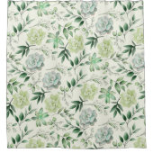 Succulte groene lederen douchergordijn douchegordijn (Voorkant)
