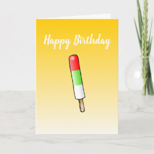 Sucette sur carte de vœux pliée d'anniversaire