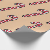 Sucettes de Noël papier cadeau (Coin)
