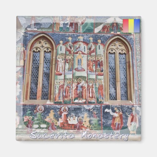 Sucevita klooster magneet (Voorkant)