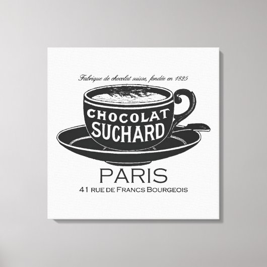 Suchard Chocolat Ad Canvas Afdruk (Voorkant)