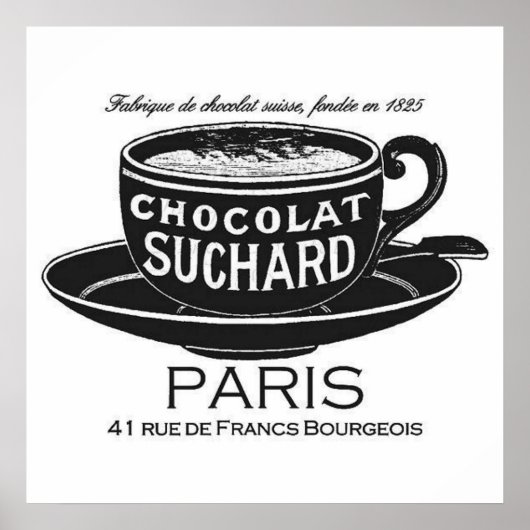 Suchard Chocolat Ad Poster (Voorkant)