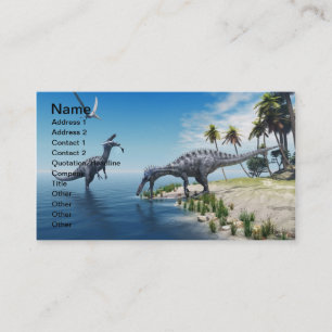 Suchomimus Dinosaurs Visitekaartje