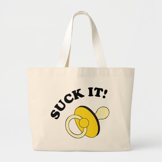 Suck Grote Tote Bag (Voorkant)