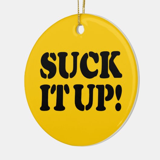 SUCK HET! KERAMISCH ORNAMENT (Links)