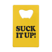 SUCK HET! KREDIETKAART FLESSENOPENER (Achterkant)