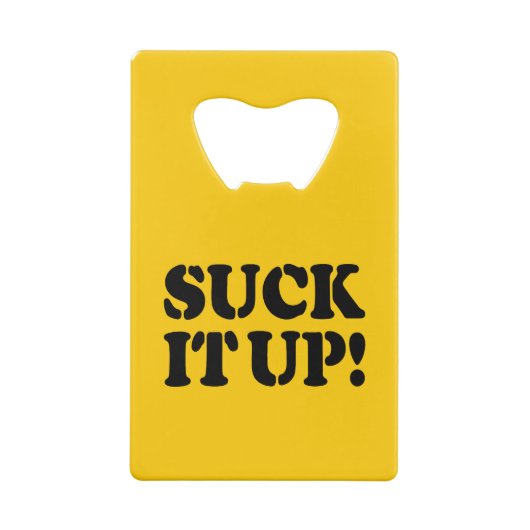 SUCK HET! KREDIETKAART FLESSENOPENER (Achterkant)