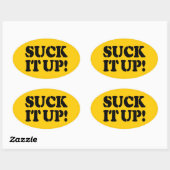 SUCK HET! OVALE STICKER (Vel)