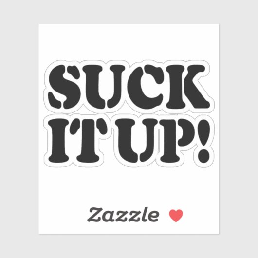 SUCK HET! STICKER (Vel)