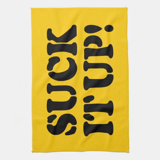 SUCK HET! THEEDOEK (Verticaal)