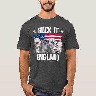 Suck It Engeland Founding Fathers 4 juli cadeau T-shirt