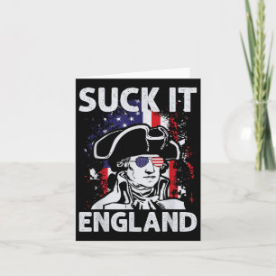 Suck It Engeland Grappige 4 juli Herdenkingsdag  Kaart