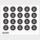 Suck It England Ben Franklin Founding Fathers 4e Ronde Sticker (Vel)