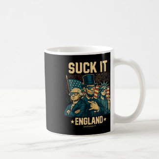 Suck It England Funny George Washington 1776 Veren Koffiemok