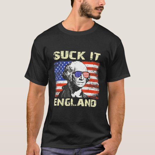 Suck It England George Washington T-shirt (Voorkant)