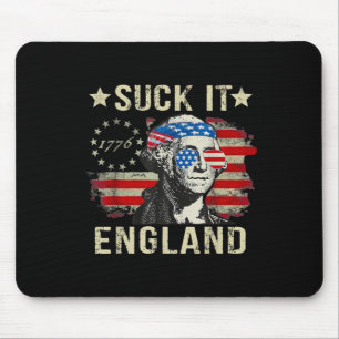 Suck It England Grappig 4th of July Patriotisch Am Muismat