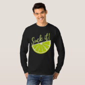Suck It Mexican   Green Lime Slice  Lemon T-shirt (Voorkant volledig)