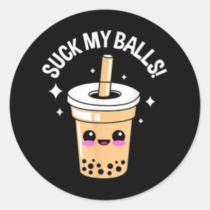 Suck My Balls Boba Ronde Sticker