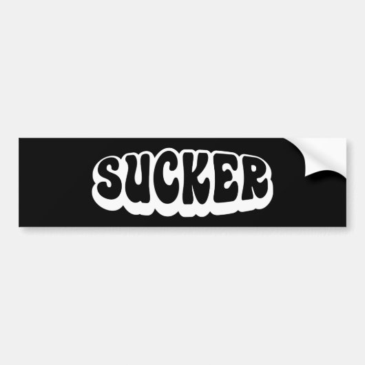 SUCKER BUMPERSTICKER (Voorkant)
