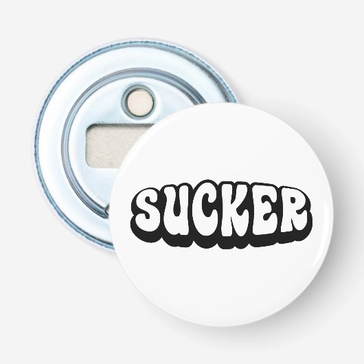 SUCKER BUTTON FLESOPENER (Voorkant)