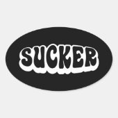 SUCKER OVALE STICKER (Voorkant)