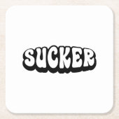 SUCKER VIERKANTE KARTONNEN ONDERZETTER (Voorkant)