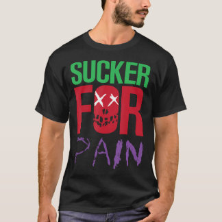 Sucker voor pijn Deadlift Fitness Gym Workout T-shirt