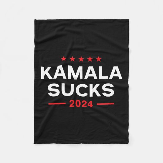 Sucks 2024 Anti Kamala Harris Fleece Deken (Voorkant)