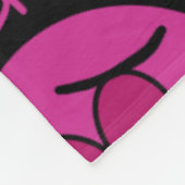 SUCKS...Borstkanker Fleece Deken (Hoek)