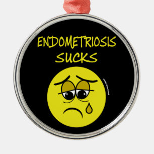 SUCKS...Endometriose Metalen Ornament