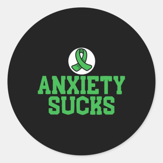Sucks Mental Health Awareness Ondersteuning Einde Ronde Sticker (Voorkant)
