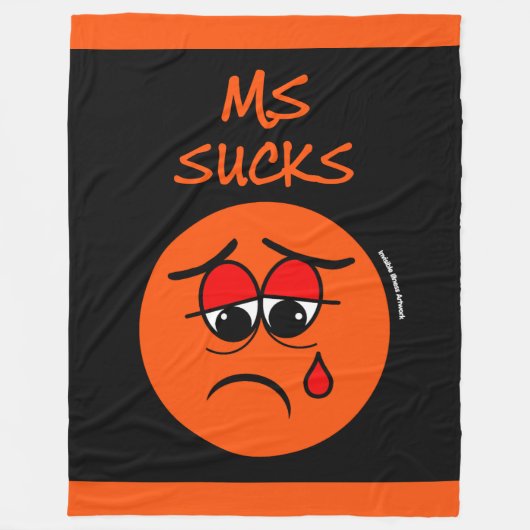 SUCKS...MS FLEECE DEKEN (Voorkant)