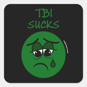 SUCKS...TBI VIERKANTE STICKER