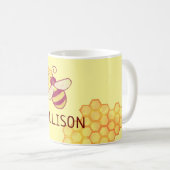 Sucre abeille Nom personnalisé Mug (Devant droit)