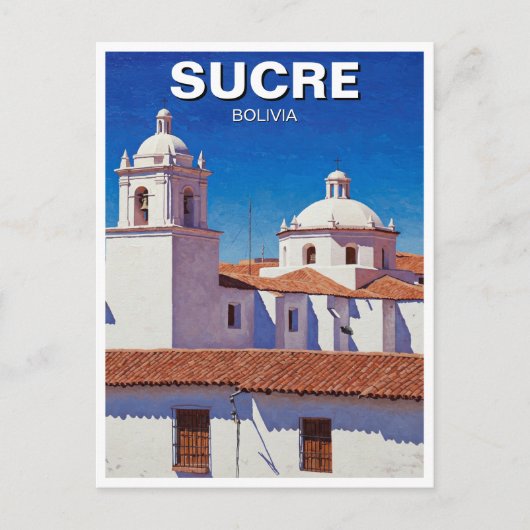 Sucre Bolivia Reizen Briefkaart (Voorkant)