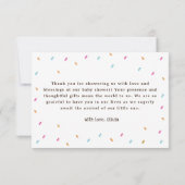 Sucré bonbons arroses Baby shower de Donut Merci (Dos)