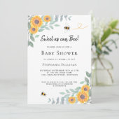 Sucré Comme Peut Être Baby shower Invitation (Debout devant)