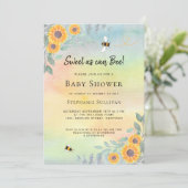 Sucré Comme Peut Être Baby shower Invitation (Debout devant)