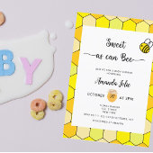 Sucré comme peut être baby shower invitation
