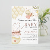 Sucré Comme Peut Être Baby shower Invitation (Debout devant)