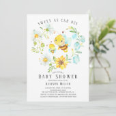 Sucré Comme Peut Être Baby shower Invitation (Debout devant)