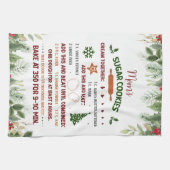 Sucre Cookie Noël Recette Serviette de cuisine (Horizontal)