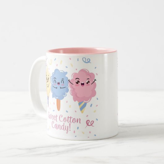 Sucré Coton bonbon Mug (Devant gauche)