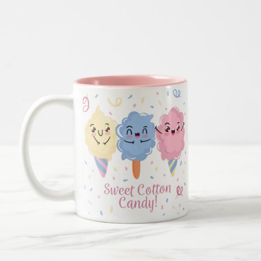 Sucré Coton bonbon Mug (Gauche)