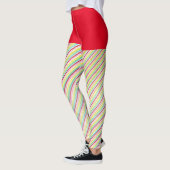 Sucre de canne amusant Leggings triés avec dessus  (Gauche)