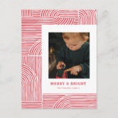 Sucre de canne Arches Moderne Holiday Photo Carte (Devant)