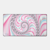 Sucre de canne bleu rose pastel Spiral Fractal (Recto)