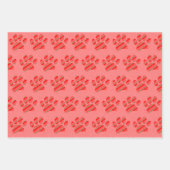 Sucre de canne Chien Paw Motif Vieux papier Imprim (Devant 2)